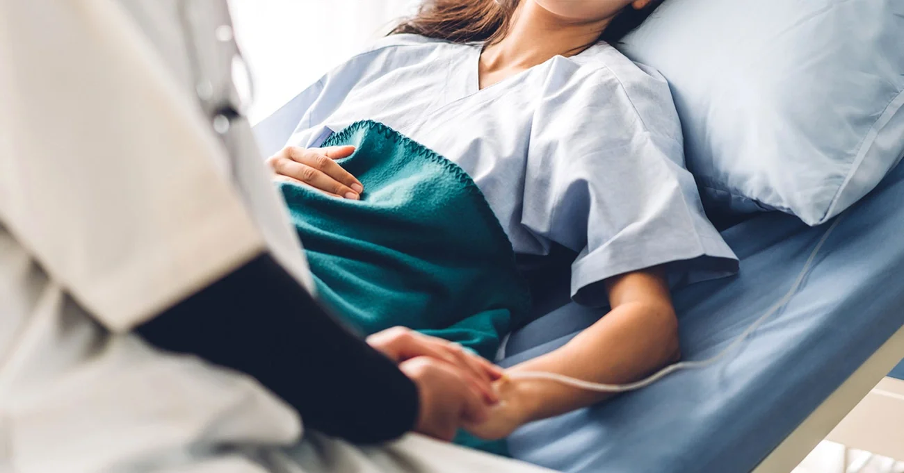 Patient receiving care