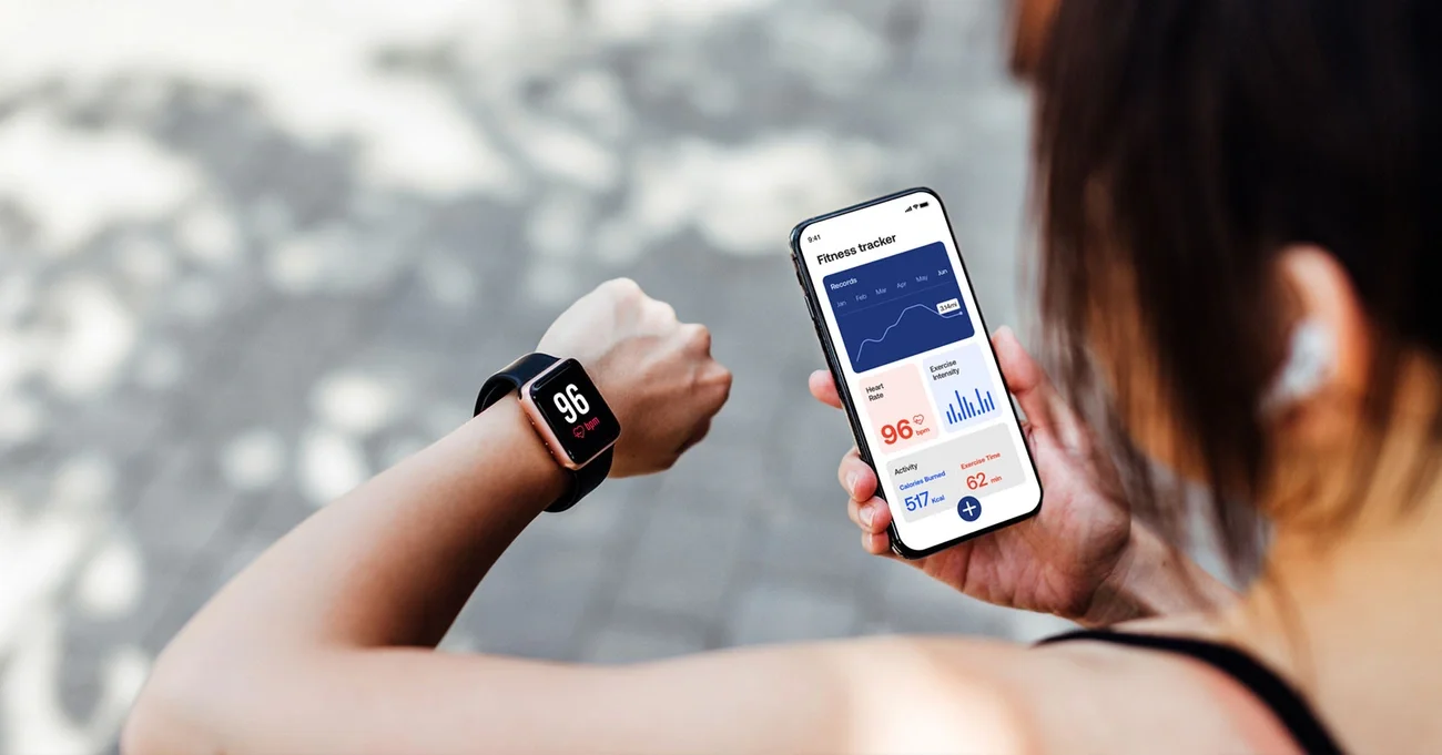 person with smart watch